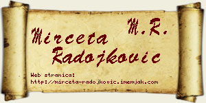 Mirčeta Radojković vizit kartica